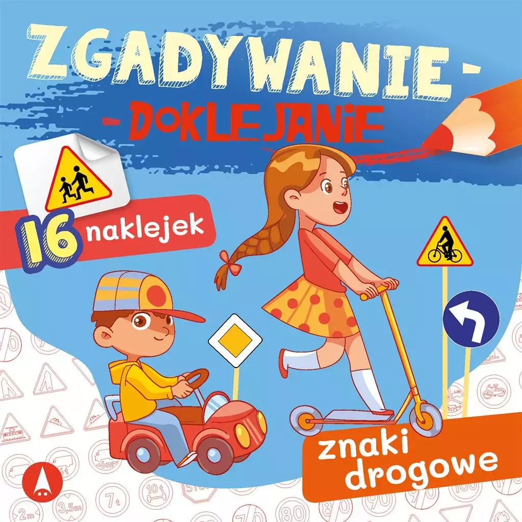 Zgadywanie-doklejanie. Znaki drogowe - Książki