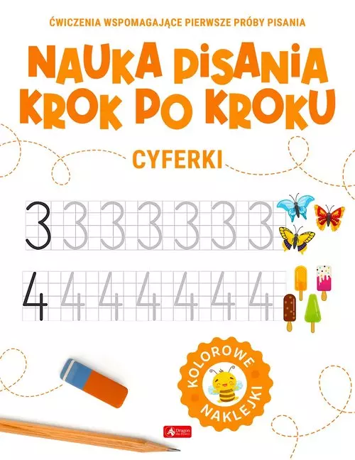 Nauka pisania krok po kroku. Cyferki - Książki