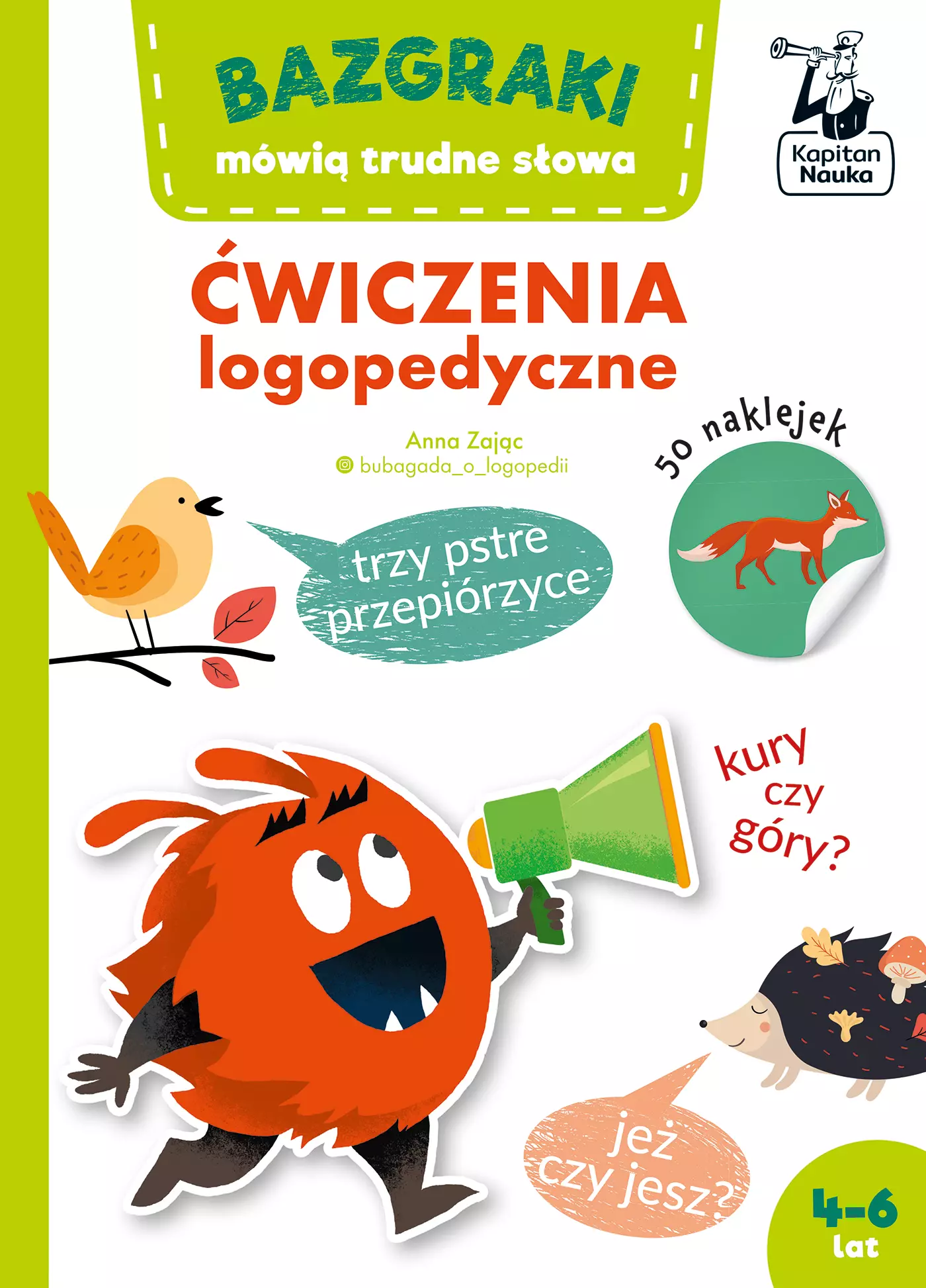 Bazgraki mówią trudne słowa. Ćwiczenia logopedyczne - Książki