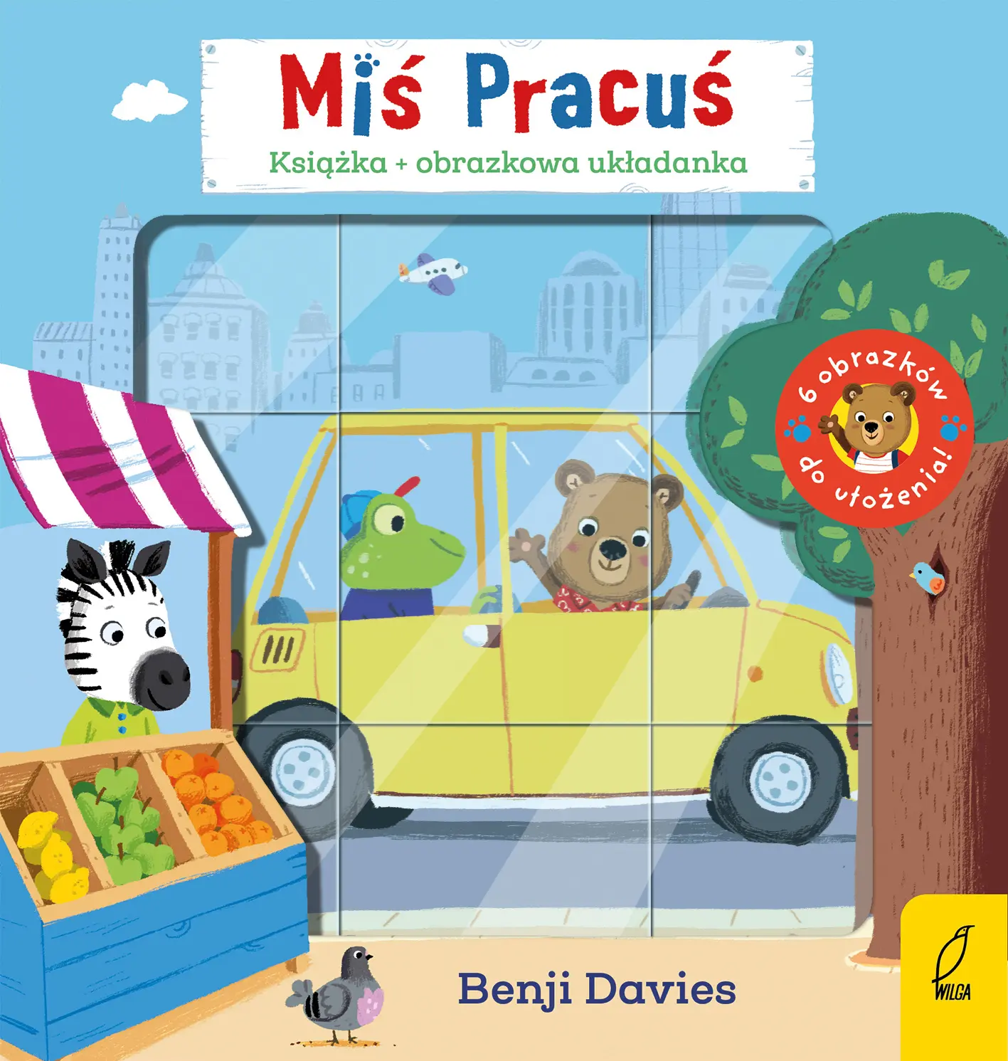 Miś Pracuś. W drogę! + obrazkowa układanka - Książki