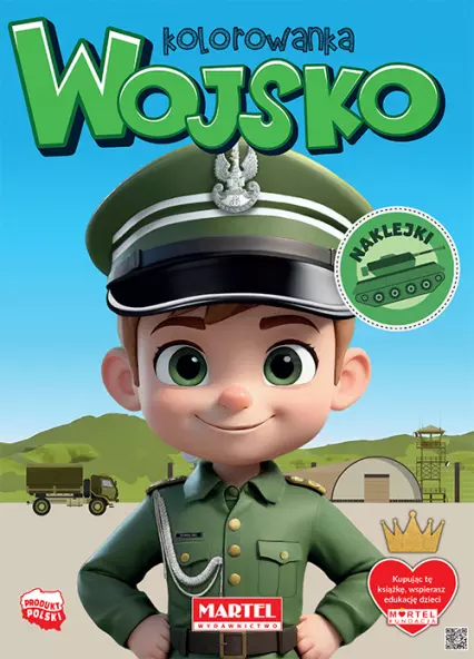 Wojsko. Kolorowanka z naklejkami - Książki
