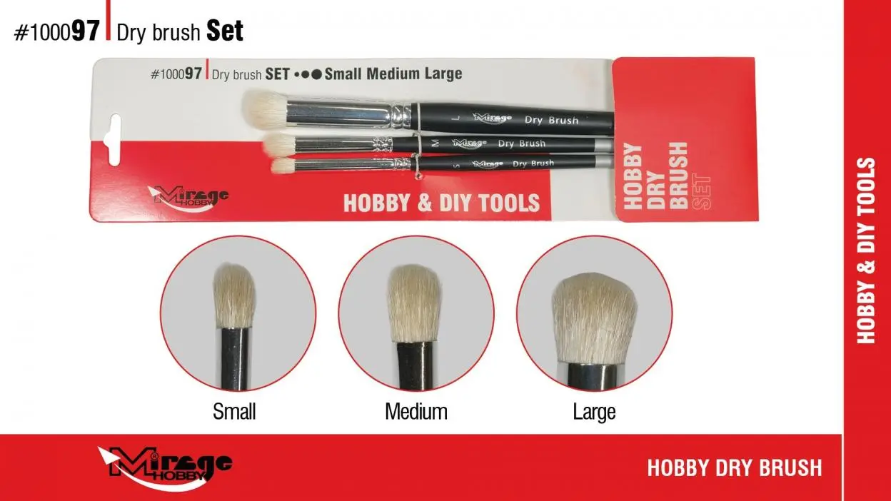 Zestaw pędzli dry brush - Papiernicze i szkolne