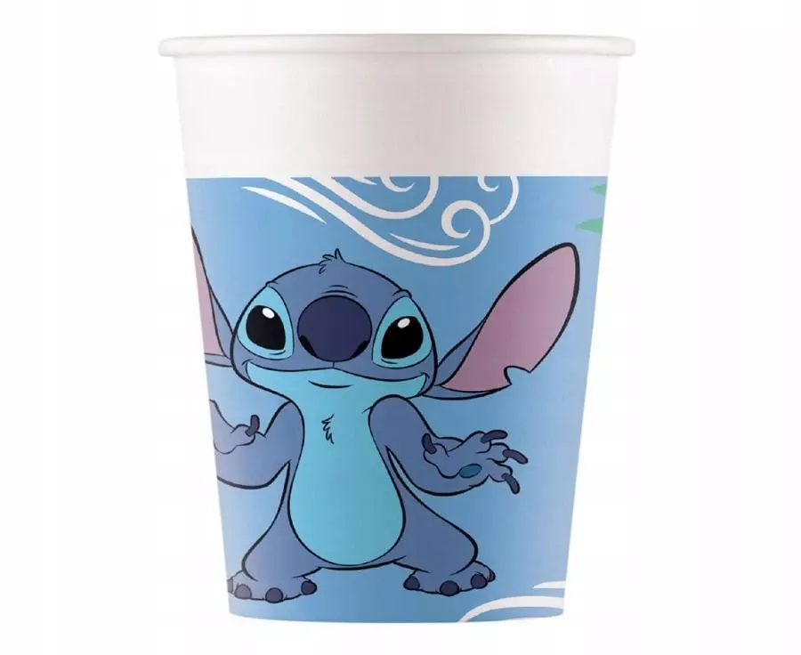 Kubek papierowy 200ml Stitch Angel Go Op8szt Fol - Impreza