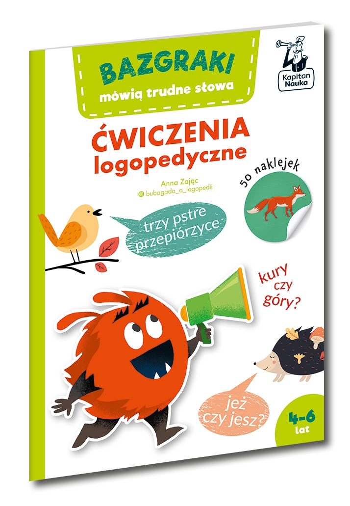 Bazgraki mówią trudne słowa. Ćwiczenia logopedyczne - Książki