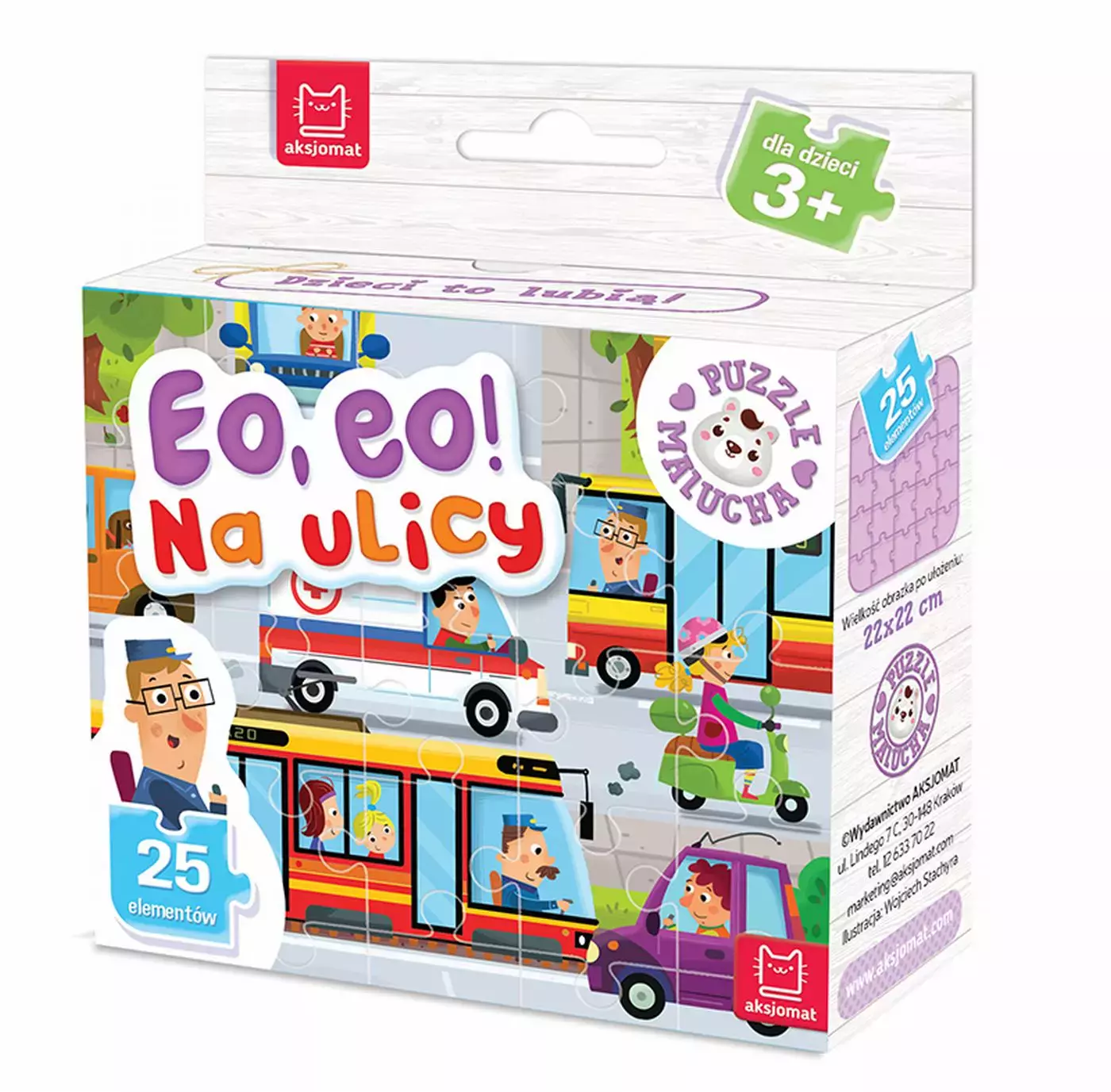 Puzzle malucha 25 elementów. Eo, eo! Na ulicy - Puzzle
