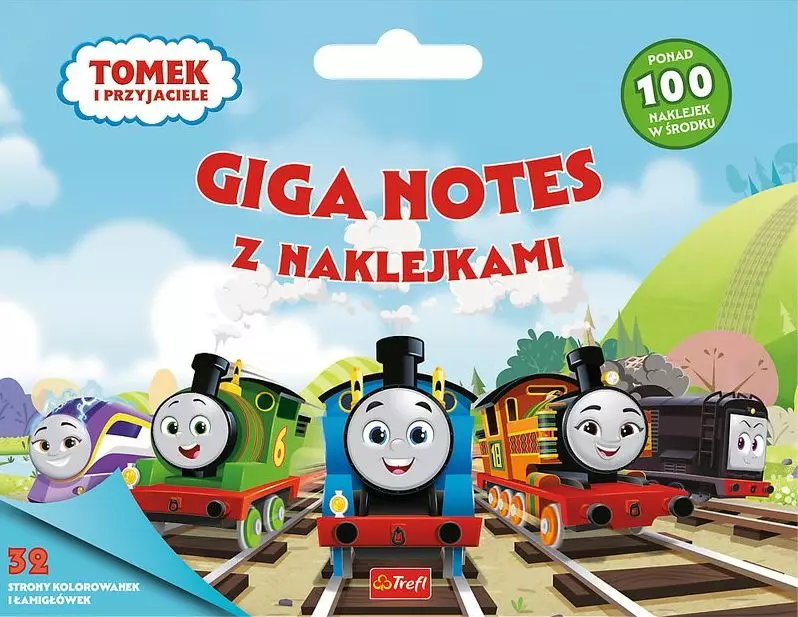 Tomek i Przyjaciele. Giga notes z naklejkami - Książki