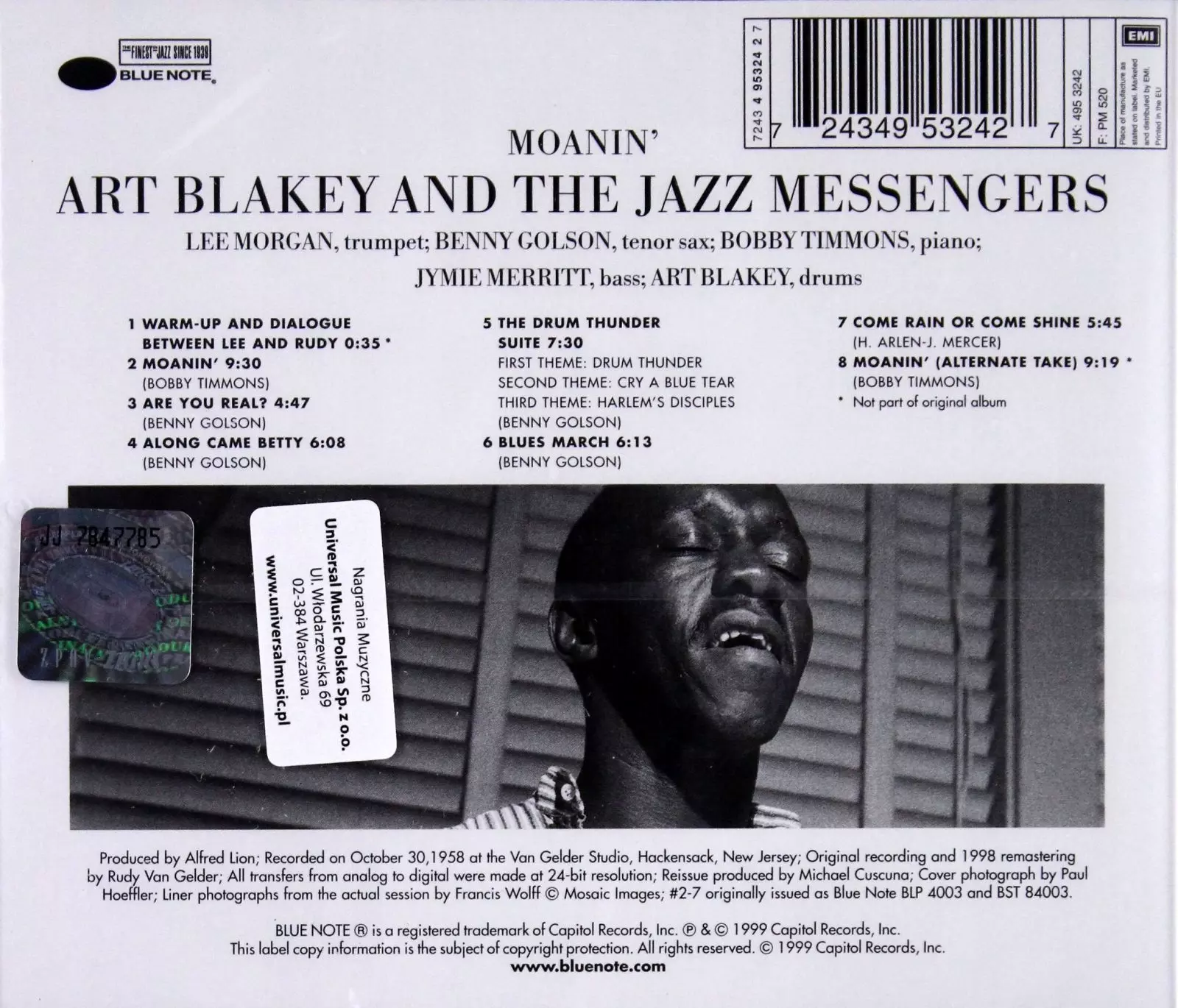 Moanin', CD - Muzyka