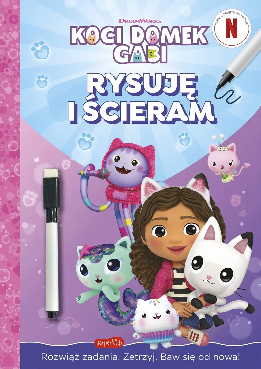 Koci Domek Gabi. Rysuję i ścieram - Książki