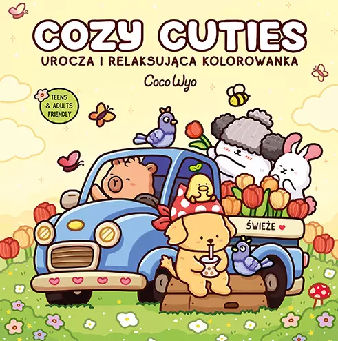 Cozy Cuties. Urocza i relaksująca kolorowanka - Książki