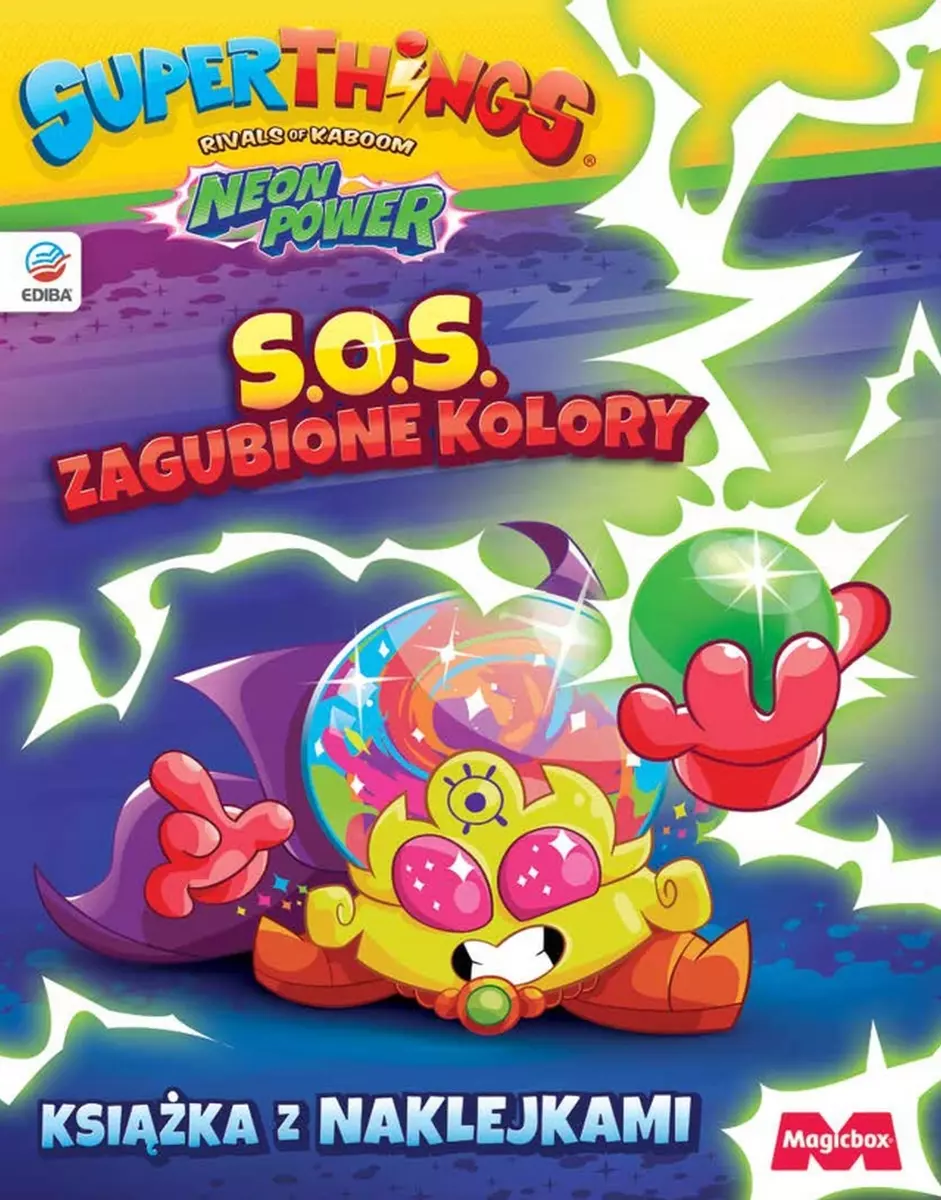 SuperThings Neon Power. Książka z naklejkami - Książki