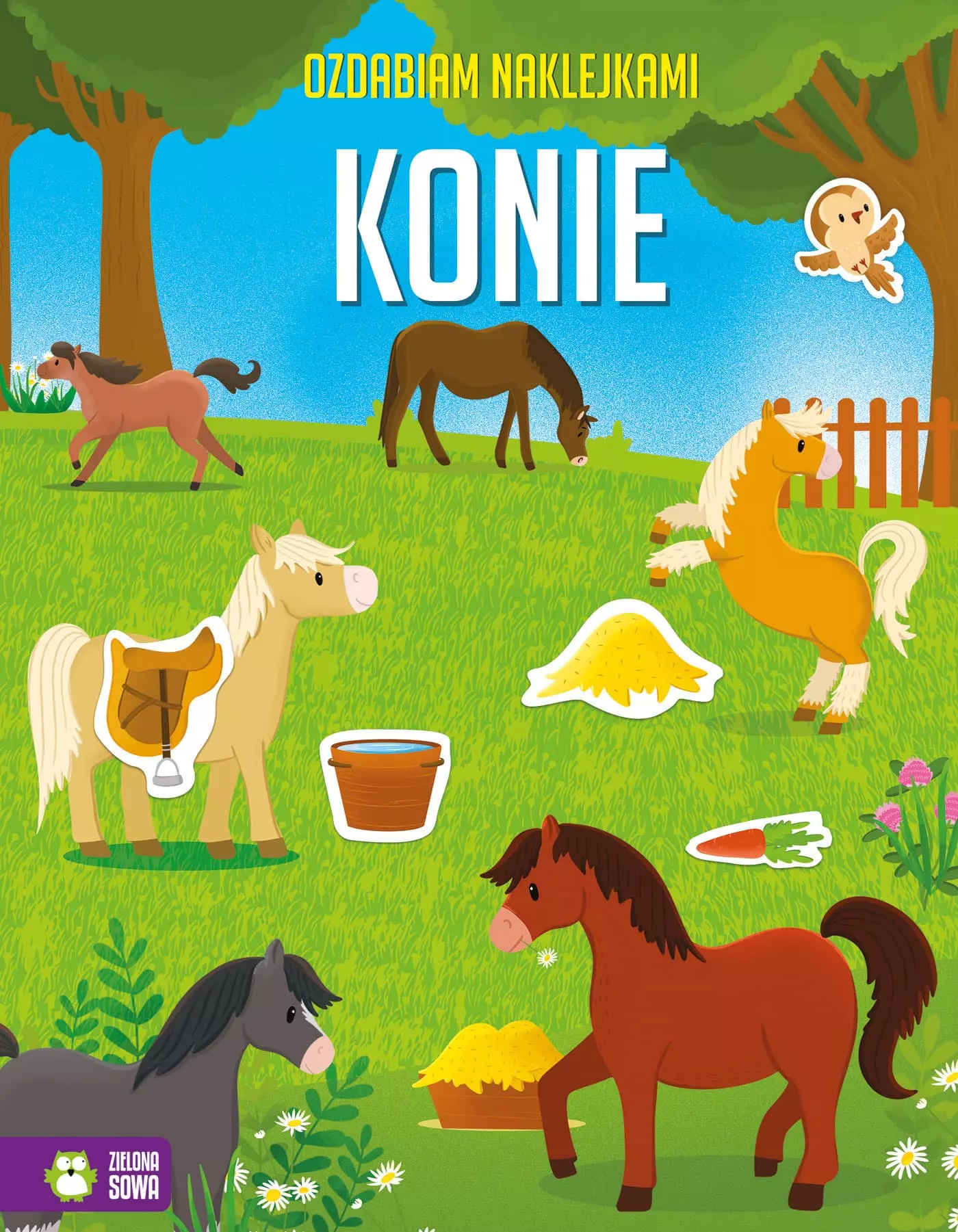 Ozdabiam naklejkami. Zachwycające konie - Książki