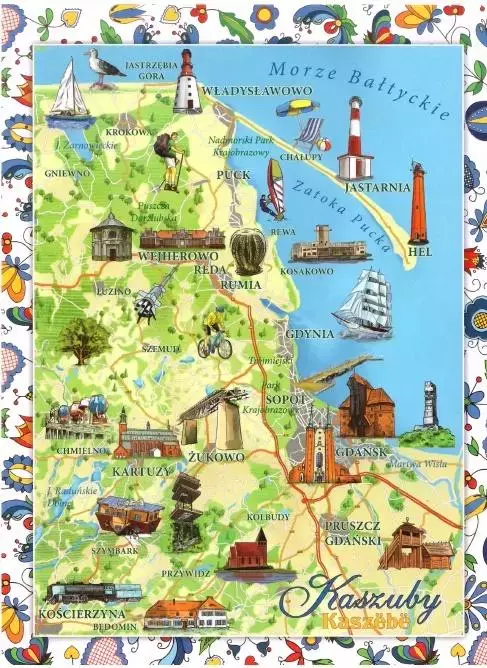 Pocztówka duża. Kaszuby - Papiernicze i szkolne