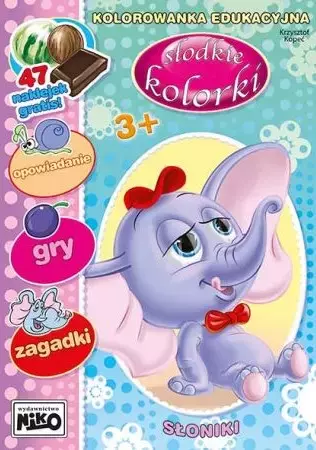 Słodkie kolorki. Słoniki - Książki