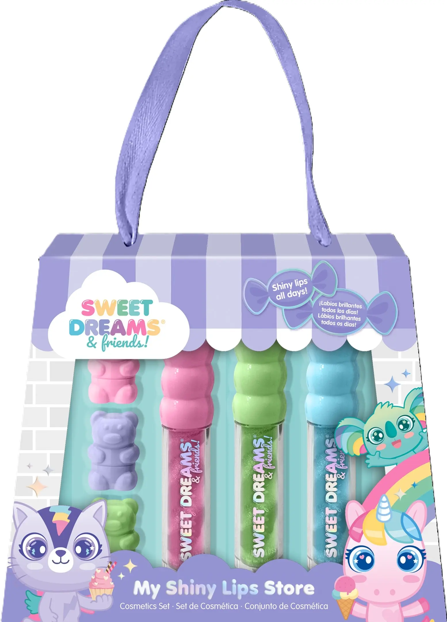 Pomadka i błyszczyk do ust błyszczyk Sweet Dreams  6 el.  KL11660 - Mama i dziecko