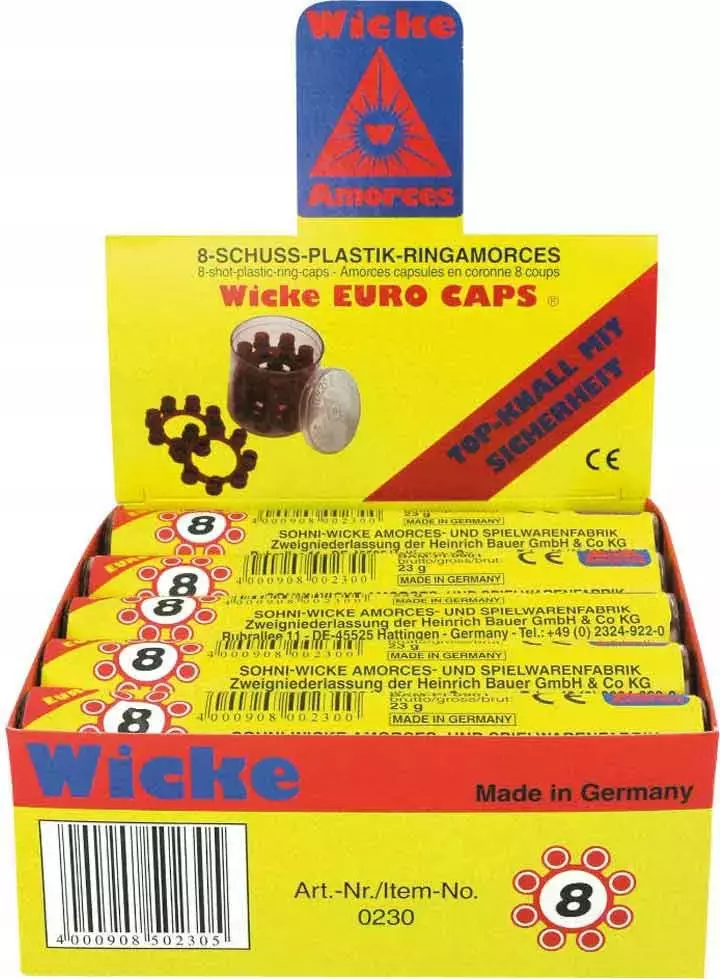 KAPISZONY 8 STRZAŁOWE DO PISTOLETU - Zabawki