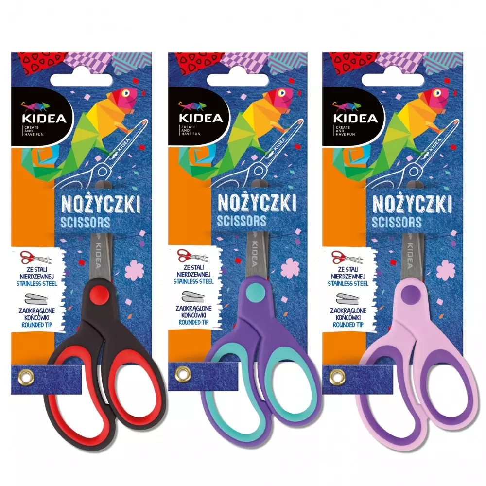 Nożyczki ergonomiczne A KIDEA - Papiernicze i szkolne