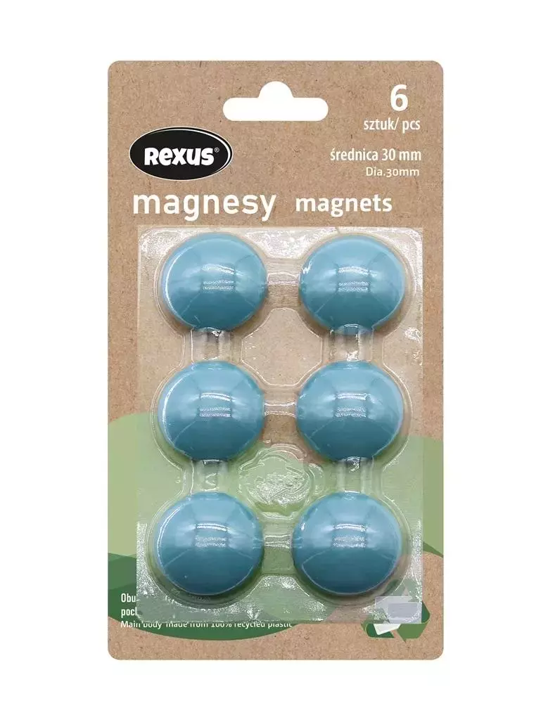 Magnesy 6szt - Papiernicze i szkolne