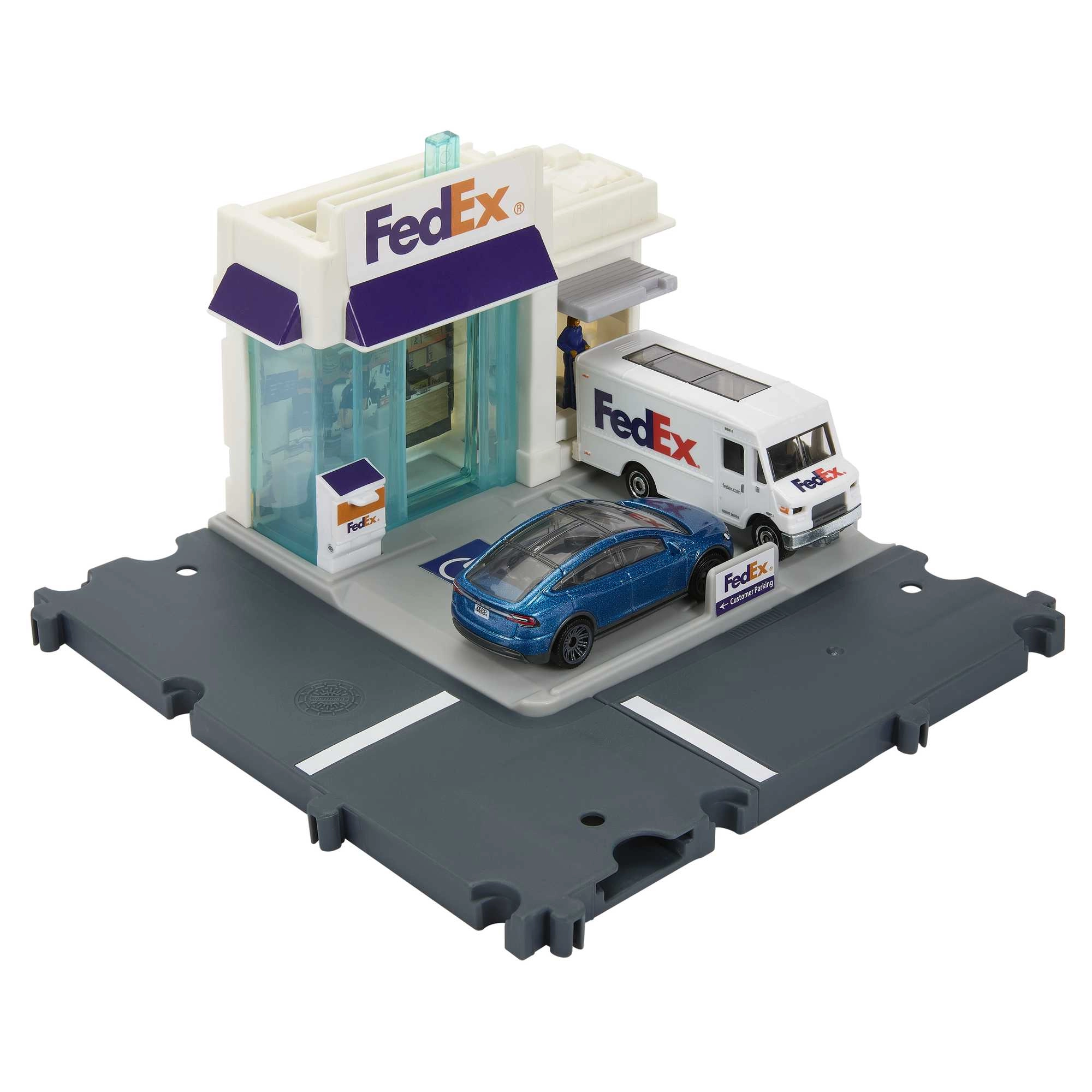 Matchbox Fedex Package Center Centrum Paczek Fedex Action Drivers