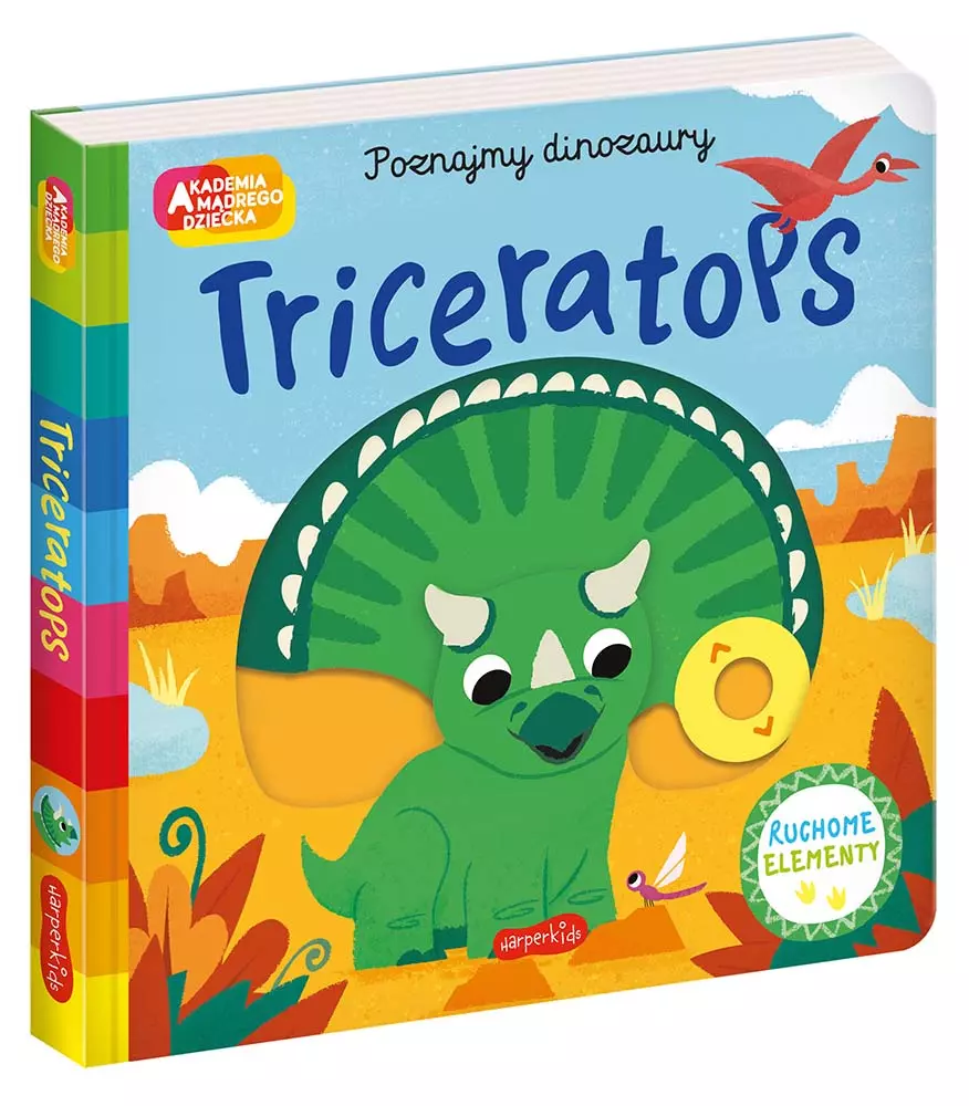 Akademia Mądrego Dziecka. Poznajmy dinozaury. Triceratops - Książki