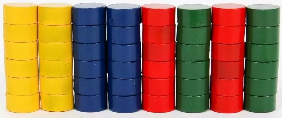 Magnesy 10 mm 48 szt. kolorowe - Papiernicze i szkolne