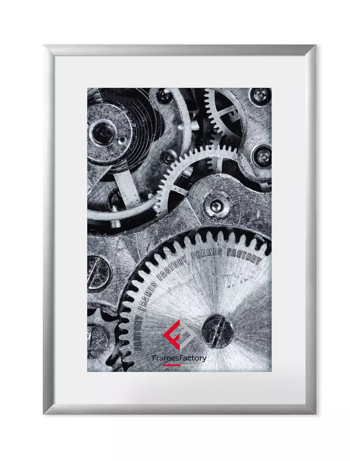 Ramka aluminiowa z plexi 18x24 cm, srebrna - Papiernicze i szkolne