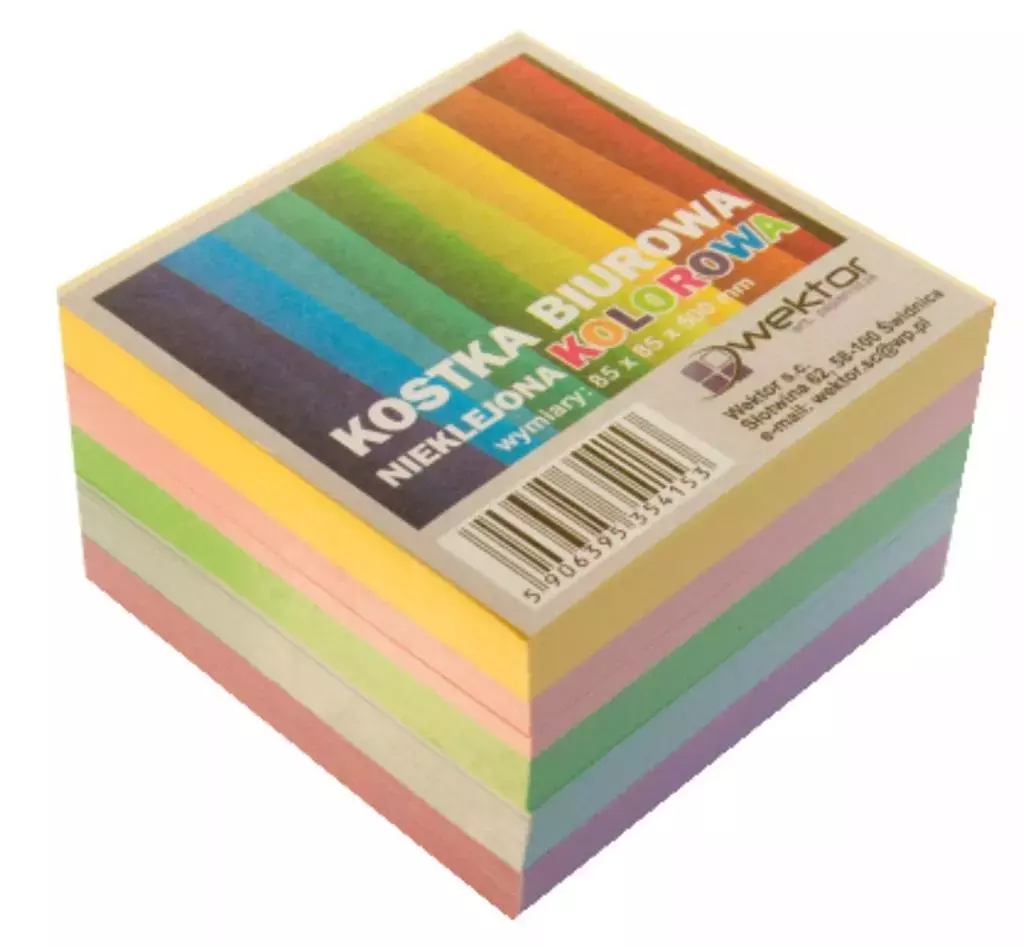 Kostka kolor 85x85mm 5cm - Papiernicze i szkolne
