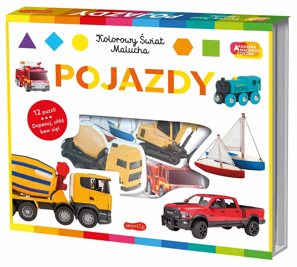 Akademia Mądrego Dziecka. Kolorowy świat malucha. Pojazdy - Książki