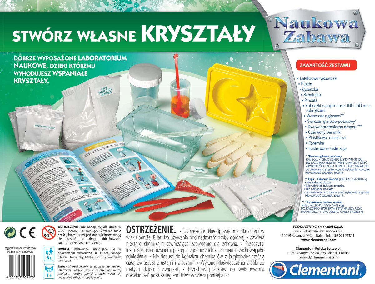 Naukowa zabawa. Stwórz własne kryształy - Zabawki