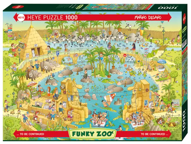 Puzzle 1000 elementów. ZOO pod piramidami