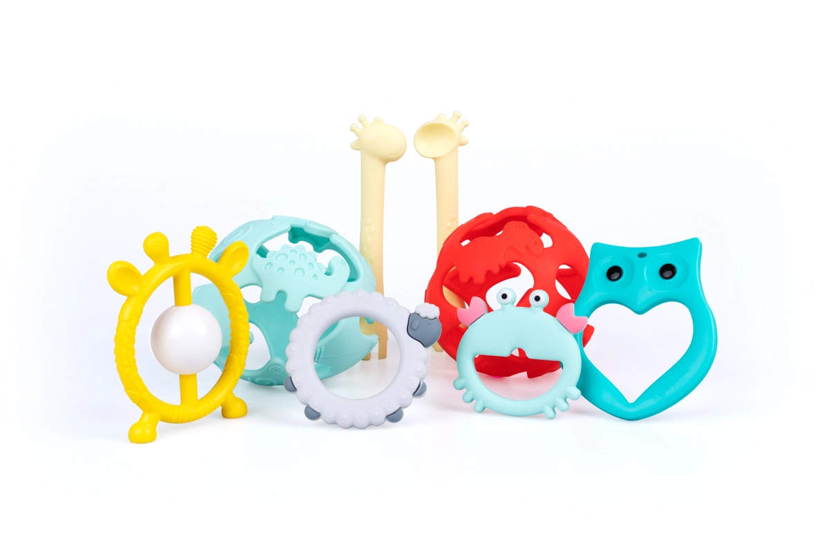 Gryzak silikonowy. Krab - Zabawki