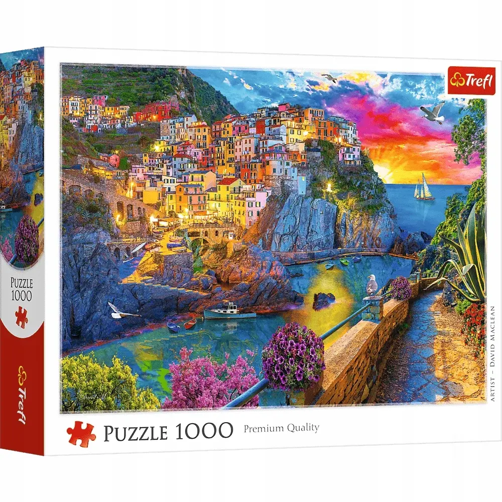 Puzzle Trefl 1000 elementów Wieczorny spacer po Cinque Terre - Puzzle