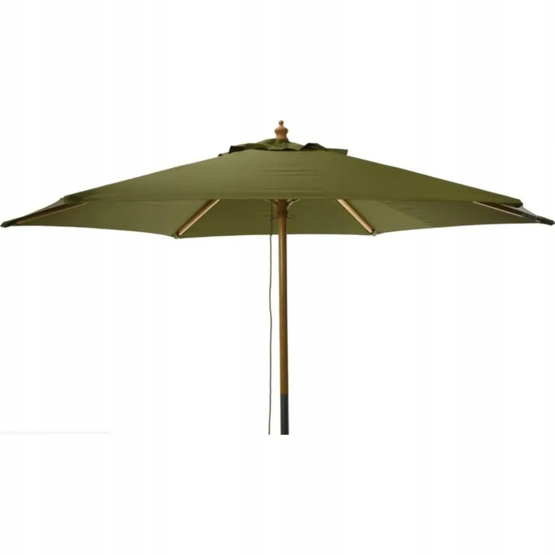 Parasol Ogrodowy Drewniany 250CM Składany Zielony - Elektronika i akcesoria