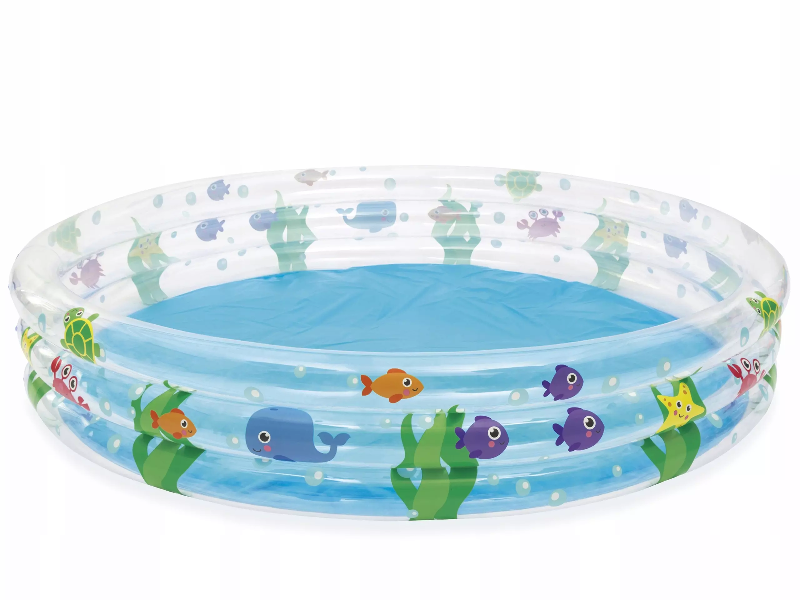 Basen dmuchany, przezroczysty w rybki - Zabawki