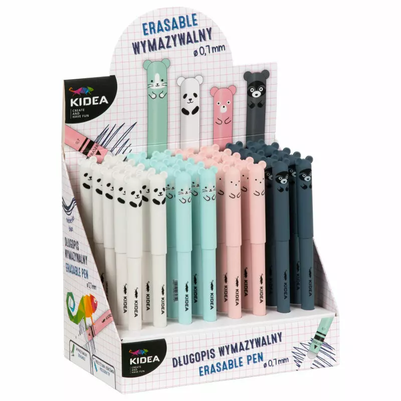 Długopis ścieralny, zmazywalny 0.7 Kidea, mix - Papiernicze i szkolne