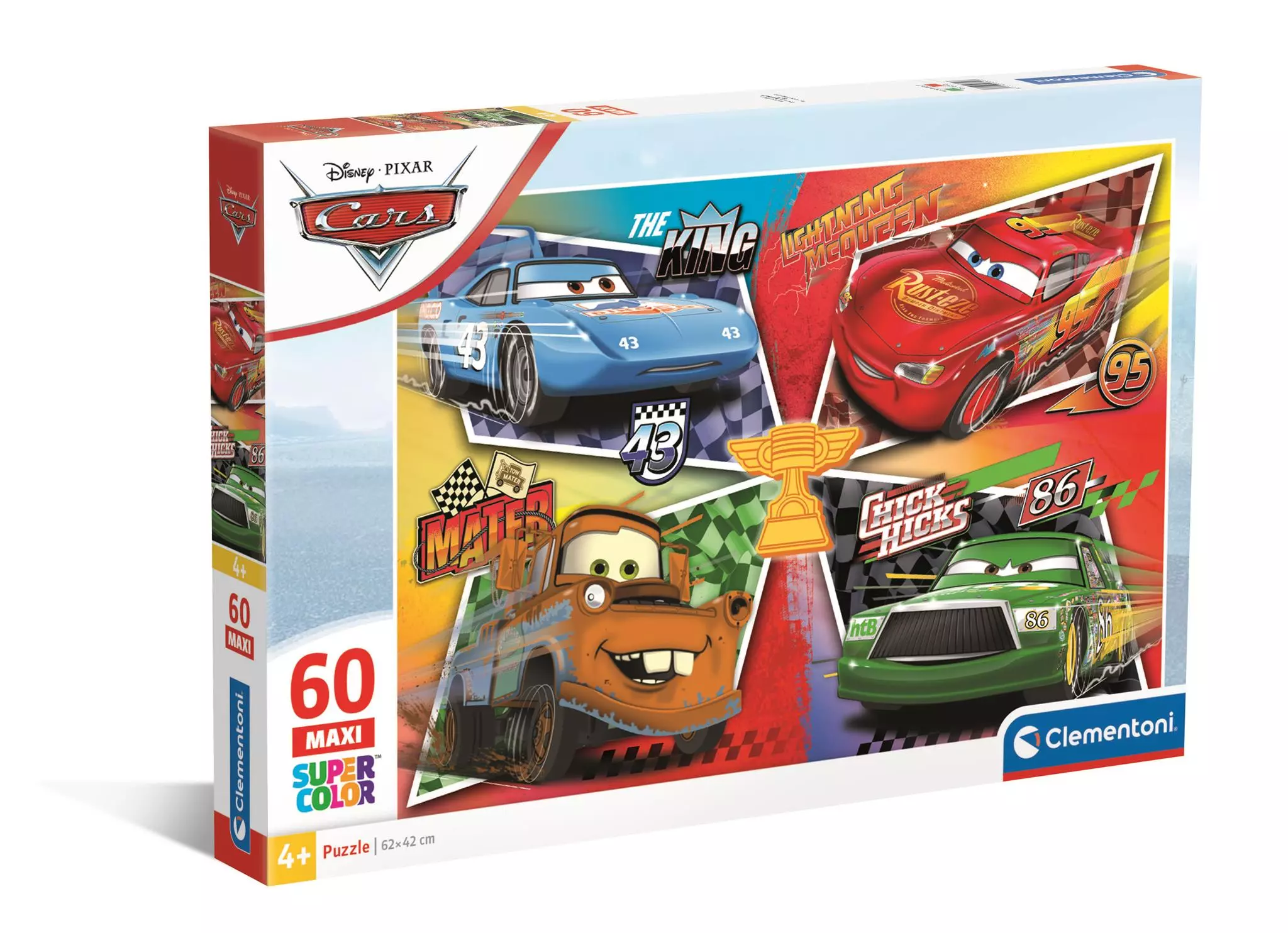 CLE puzzle 60 maxi SuperKolor Cars 26332 - Zabawki