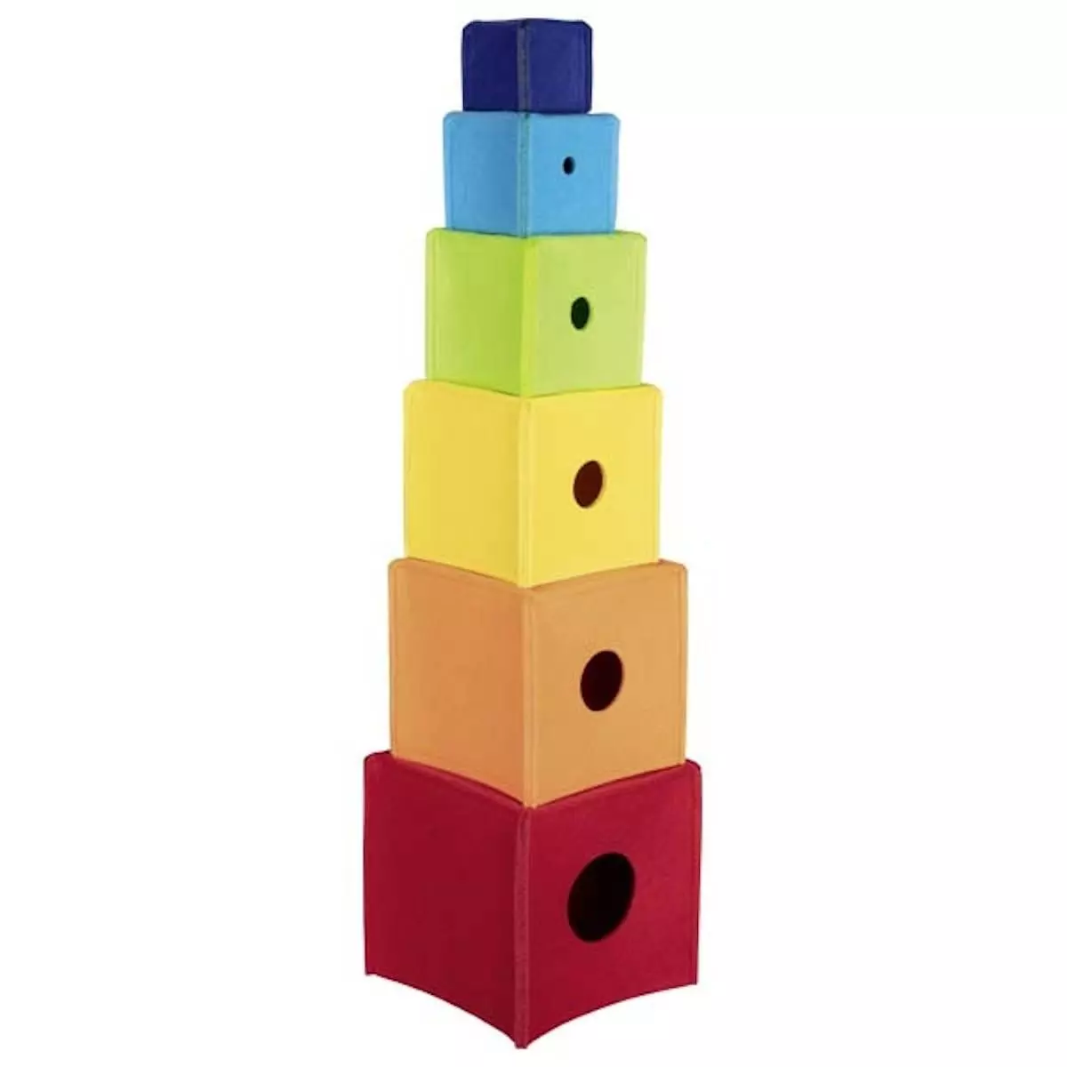 Goki Piramida materiałowych klocków +12mc