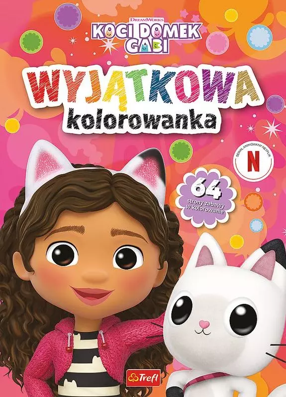 Koci domek Gabi. Wyjątkowa kolorowanka - Książki