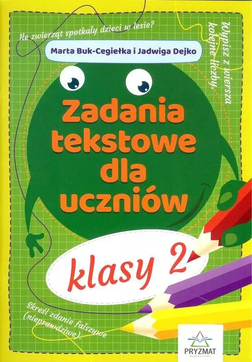 Zadania tekstowe dla uczniów klasy 2 - Książki