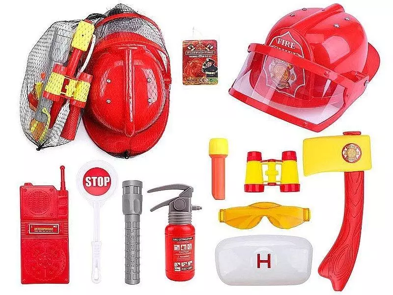 Hełm strażaka z akcesoriami - Zabawki