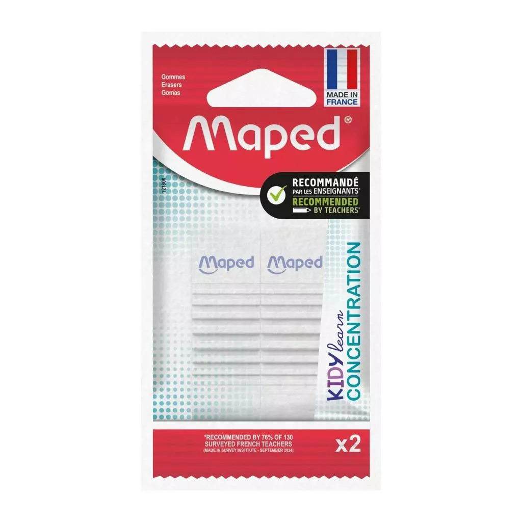 Gumka KidyLearn Concentration 2 szt MAPED - Papiernicze i szkolne
