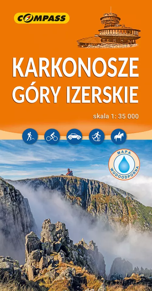 Karkonosze, Góry Izerskie - mapa laminowana 1:35 000 - Książki