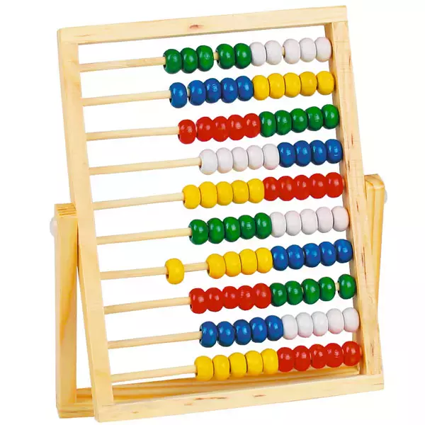 Liczydło drewniane, 10 rzędów - Zabawki
