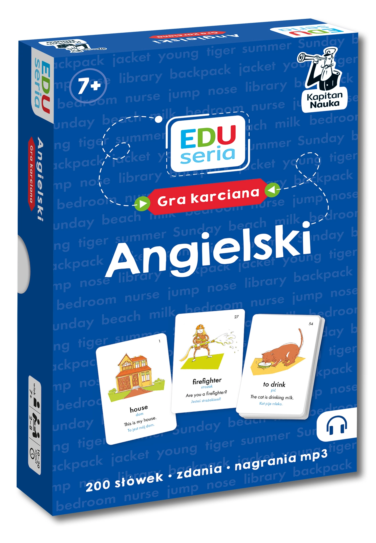 EDUseria. Angielski. Gra karciana. Kapitan Nauka - Książki