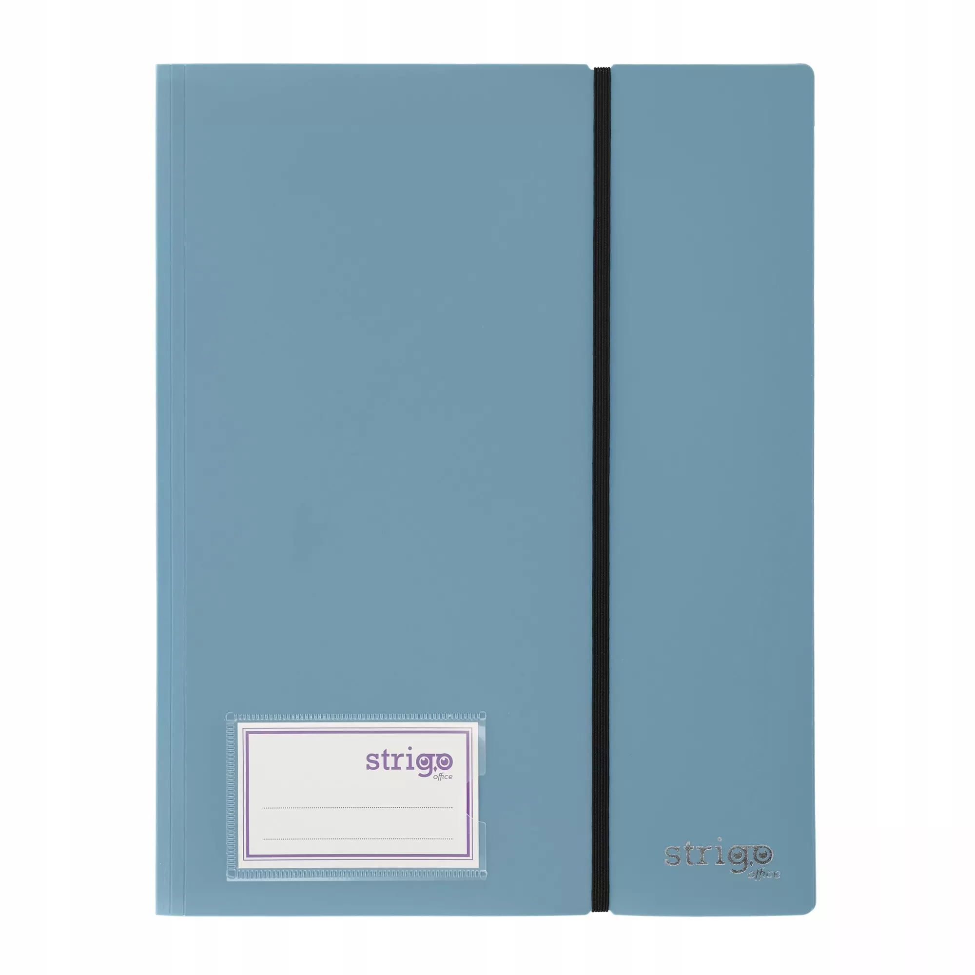 Album ofertowy teczka ofertowa Strigo A4 30 koszulek z gumką szaroniebieski - Papiernicze i szkolne