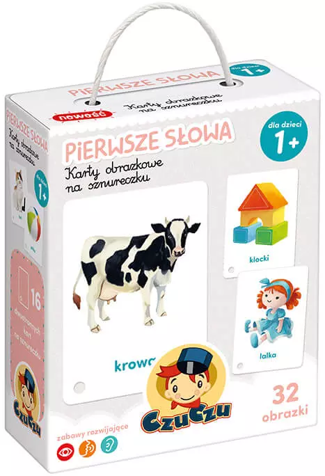 CzuCzu. Karty obrazkowe na sznureczku. Pierwsze słowa - Książki