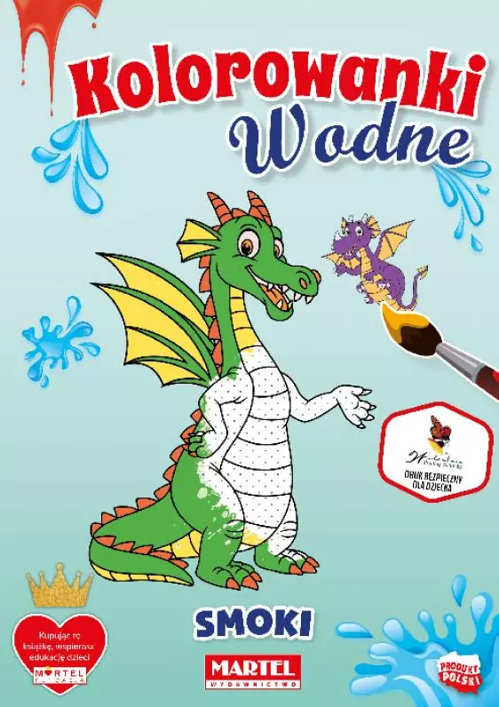 Kolorowanki wodne. Smoki - Książki