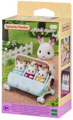 Sylvanian Families. Spacerówka dla trojaczków - Zabawki
