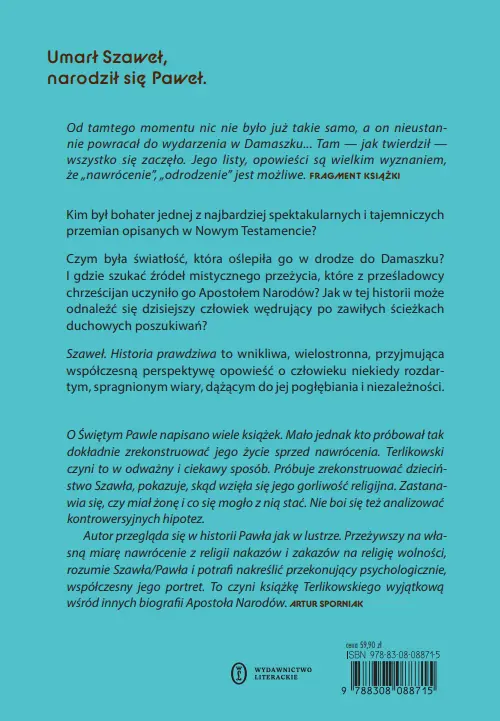 Szaweł. Historia prawdziwa - Książki