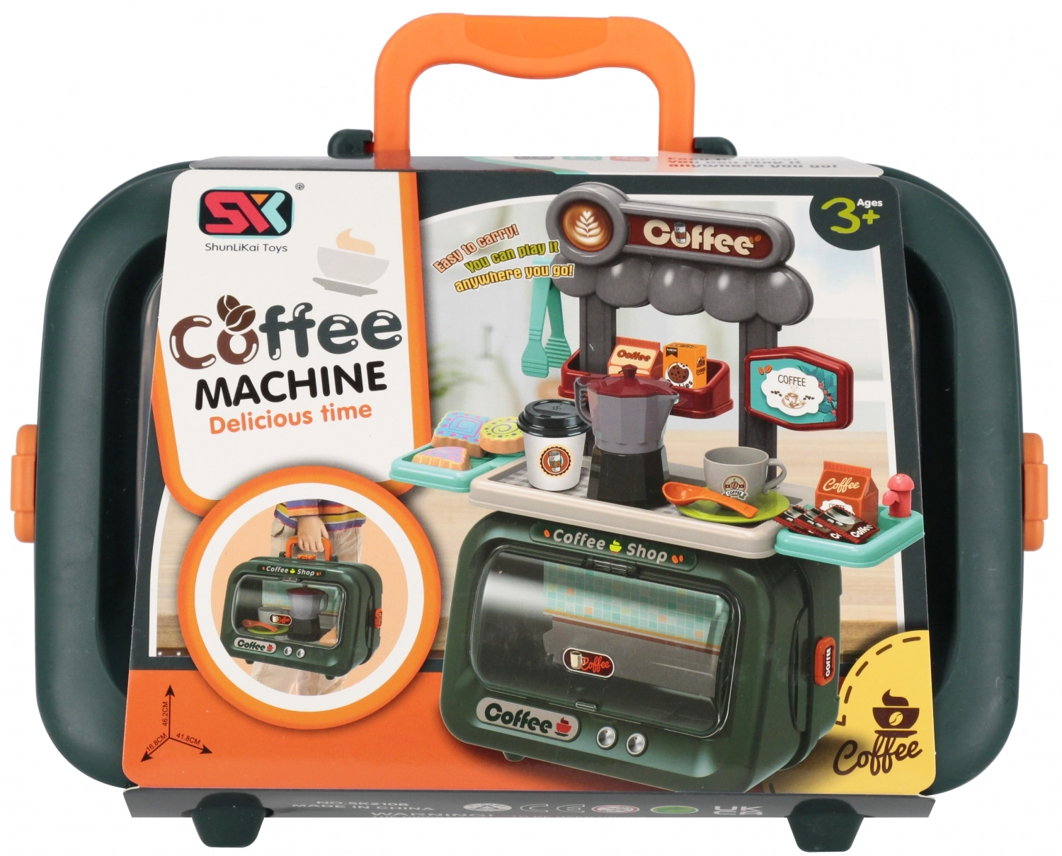 Supermarket 2w1 Kawiarnia W Walizce Mega Creative 572031 - Zabawki