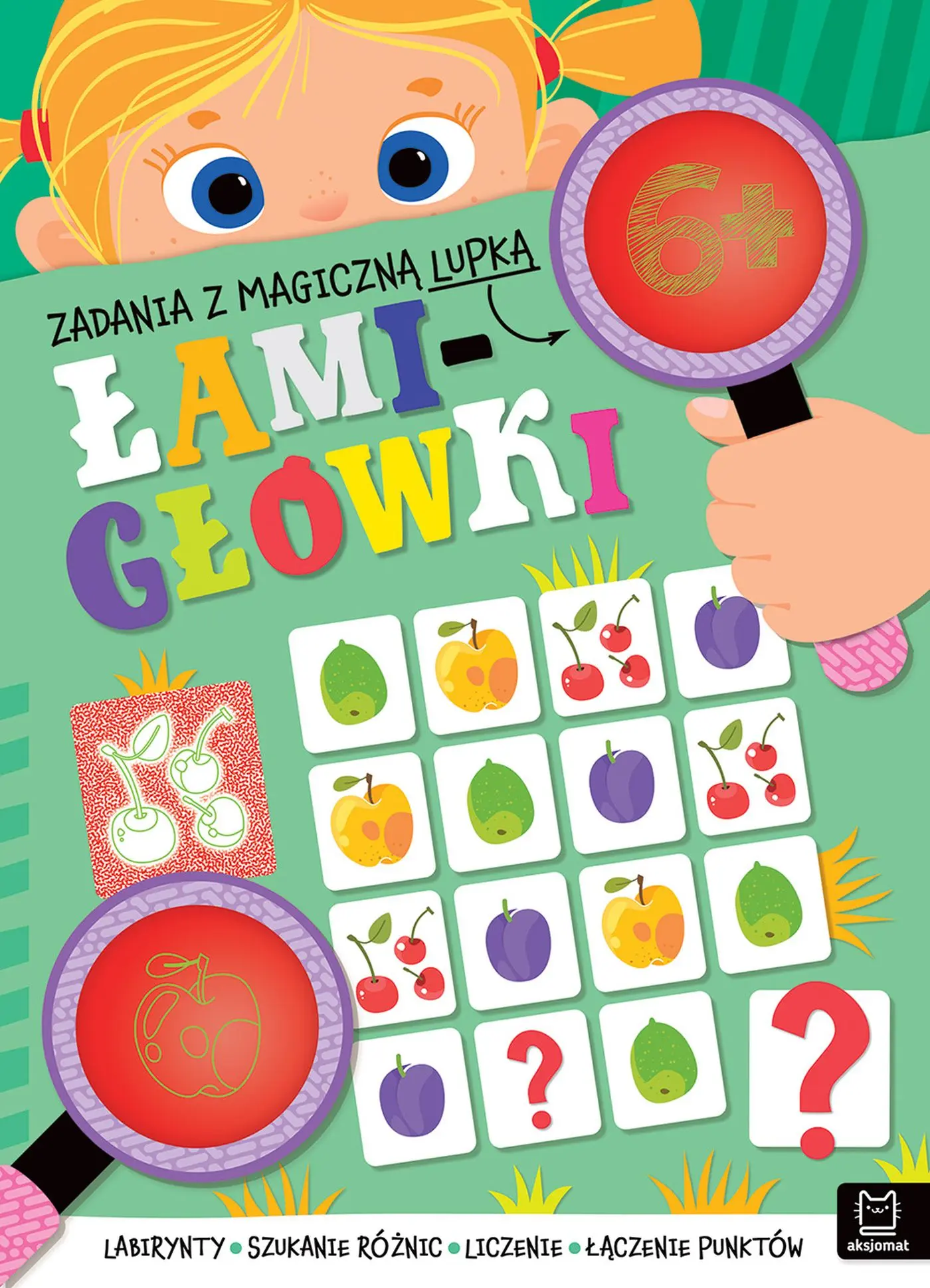 ŁAMIGŁÓWKI 6+. Łamigłówki z magiczną lupką. - Książki